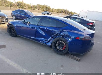 2015 TESLA MODEL S 85D/P85D Blue  Electric 5YJSA1E45FF117185 photo #4