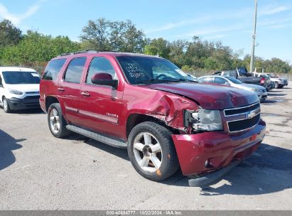 2008 CHEVROLET TAHOE LT Red  Flexible Fuel 1GNFC13088J179985 photo #1