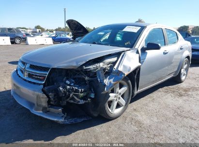 2013 DODGE AVENGER SE Silver  Gasoline 1C3CDZAB9DN535833 photo #3