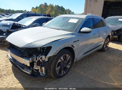 2022 AUDI E-TRON PREMIUM QUATTRO Gray  Electric WA1AAAGE1NB023415 photo #3