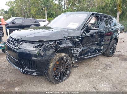 2020 LAND ROVER RANGE ROVER SPORT HSE MHEV Black  Gasoline SALWR2SU5LA724978 photo #3