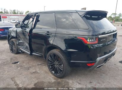 2020 LAND ROVER RANGE ROVER SPORT HSE MHEV Black  Gasoline SALWR2SU5LA724978 photo #4