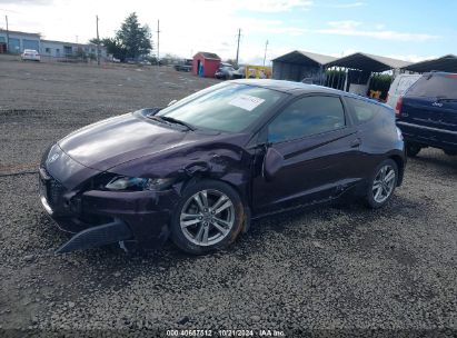 2013 HONDA CR-Z Purple  Hybrid JHMZF1D43DS000544 photo #3