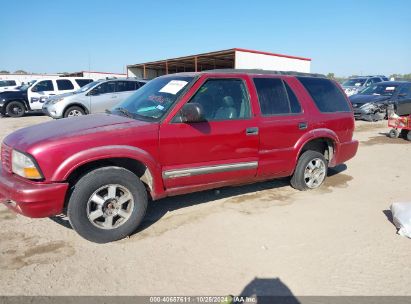 2000 OLDSMOBILE BRAVADA Maroon  Gasoline 1GHDT13W9Y2256825 photo #3