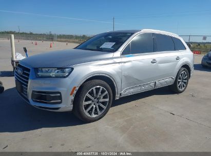 2018 AUDI Q7 3.0T PREMIUM Silver  Gasoline WA1LAAF70JD051281 photo #3