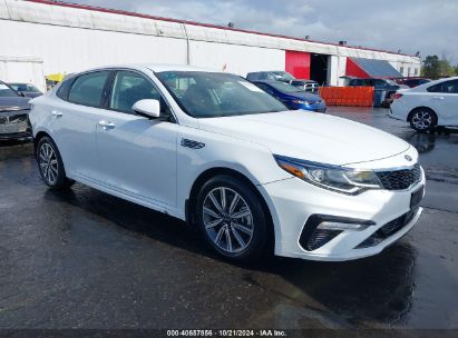 2019 KIA OPTIMA EX White  Gasoline 5XXGU4L12KG339634 photo #1