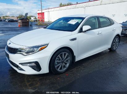 2019 KIA OPTIMA EX White  Gasoline 5XXGU4L12KG339634 photo #3