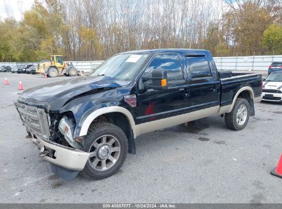 2008 FORD F-250 FX4/HARLEY-DAVIDSON/KING RANCH/LARIAT/XL/XLT Black  Diesel 1FTSW21R68EB99618 photo #3