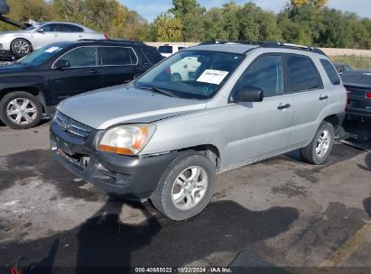 2008 KIA SPORTAGE LX V6 Silver  Gasoline KNDJE723987494173 photo #3