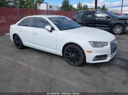 2019 AUDI A4 White  Gasoline WAUGMAF43KA014357 photo #1