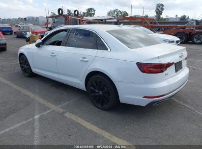 2019 AUDI A4 White  Gasoline WAUGMAF43KA014357 photo #4