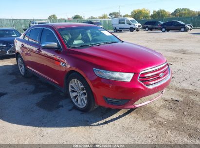 2015 FORD TAURUS LIMITED Red  Gasoline 1FAHP2F80FG102833 photo #1