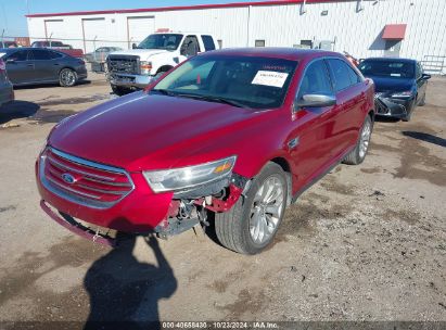 2015 FORD TAURUS LIMITED Red  Gasoline 1FAHP2F80FG102833 photo #3