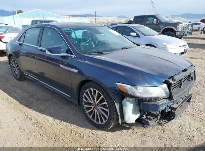 2017 LINCOLN CONTINENTAL SELECT Blue  Gasoline 1LN6L9TK3H5626610 photo #1