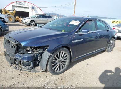 2017 LINCOLN CONTINENTAL SELECT Blue  Gasoline 1LN6L9TK3H5626610 photo #3