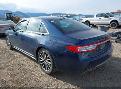 2017 LINCOLN CONTINENTAL SELECT Blue  Gasoline 1LN6L9TK3H5626610 photo #4