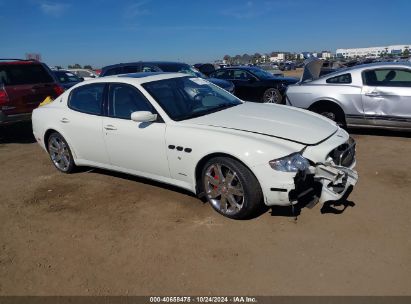 2008 MASERATI QUATTROPORTE BASE AUTOMATIC/EXECUTIVE GT AUTOMATIC/SPORT GT S AUTOMATIC White  Gasoline ZAMFE39A180035291 photo #1