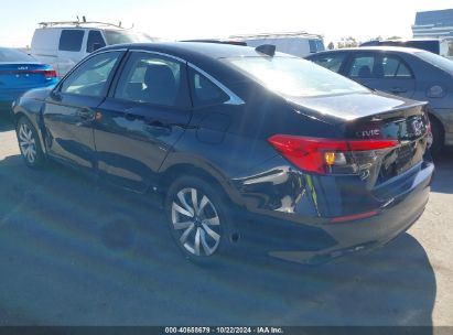 2024 HONDA CIVIC LX Black  Gasoline 2HGFE2F28RH537970 photo #4