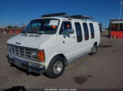 1990 DODGE RAM VAN B250 White  Gasoline 2B6HB21Y1LK763486 photo #3