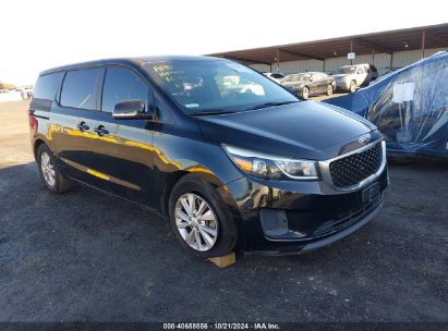 2016 KIA SEDONA L Black  Gasoline KNDMA5C15G6151214 photo #1