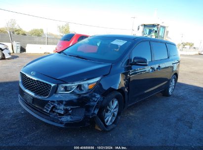 2016 KIA SEDONA L Black  Gasoline KNDMA5C15G6151214 photo #3