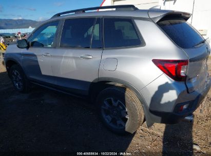 2022 HONDA PASSPORT AWD TRAILSPORT Silver  Gasoline 5FNYF8H64NB015487 photo #4