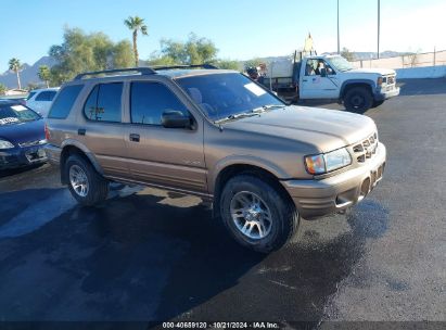 2002 ISUZU RODEO LS 3.2L V6/LSE 3.2L V6/S 3.2L V6 Gold  Gasoline 4S2CK58W524341293 photo #1