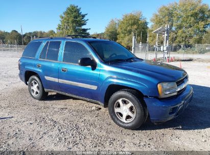 2005 CHEVROLET TRAILBLAZER LS Blue  Gasoline 1GNDS13SX52119840 photo #1