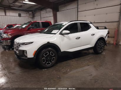 2022 HYUNDAI SANTA CRUZ SEL White  Gasoline 5NTJCDAE5NH018888 photo #3