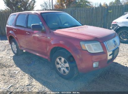 2009 MERCURY MARINER V6 Red  Gasoline 4M2CU81G29KJ15884 photo #1