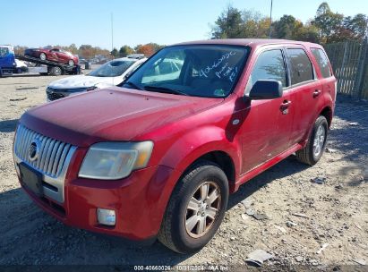 2009 MERCURY MARINER V6 Red  Gasoline 4M2CU81G29KJ15884 photo #3