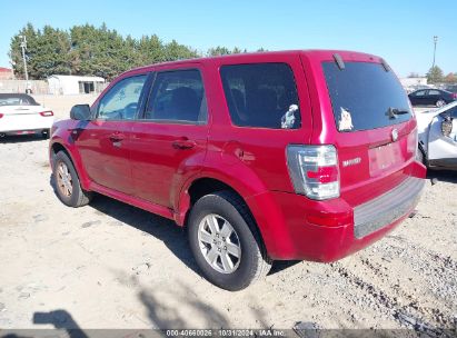 2009 MERCURY MARINER V6 Red  Gasoline 4M2CU81G29KJ15884 photo #4