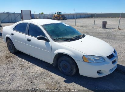 2004 DODGE STRATUS SE White  Gasoline 1B3EL36X64N304995 photo #1