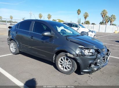 2019 CHEVROLET SONIC LT AUTO Gray  Gasoline 1G1JD5SB4K4150038 photo #1