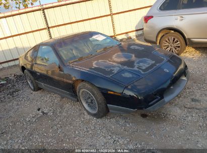 1987 PONTIAC FIERO GT Black  Gasoline 1G2PG1194HP227650 photo #1