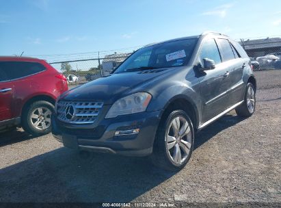 2011 MERCEDES-BENZ ML 350 4MATIC Blue  Gasoline 4JGBB8GB9BA624932 photo #3