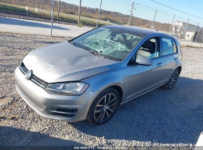 2016 VOLKSWAGEN GOLF TSI SE 4-DOOR Silver  Gasoline 3VW217AUXGM010670 photo #3