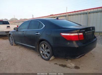 2007 LEXUS LS 460 Black  Gasoline JTHBL46F375040362 photo #4