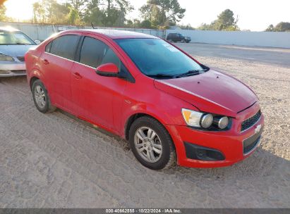 2013 CHEVROLET SONIC LT AUTO Red  Gasoline 1G1JC5SH5D4110934 photo #1