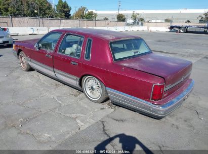 1990 LINCOLN TOWN CAR SIGNATURE Burgundy  Gasoline 1LNCM82FXLY750749 photo #4