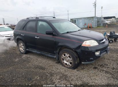 2002 ACURA MDX Black  Gasoline 2HNYD18452H530994 photo #1