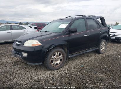 2002 ACURA MDX Black  Gasoline 2HNYD18452H530994 photo #3