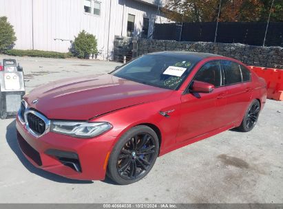 2021 BMW M5 Red  Gasoline WBS83CH02MCF25335 photo #3