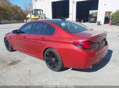 2021 BMW M5 Red  Gasoline WBS83CH02MCF25335 photo #4