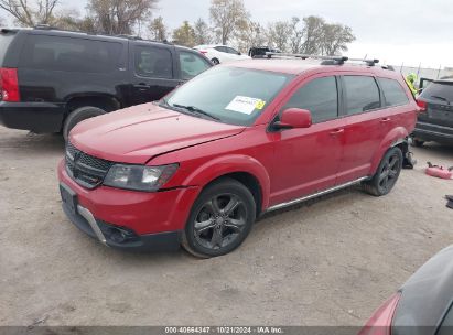 2014 DODGE JOURNEY CROSSROAD Red  Flexible Fuel 3C4PDCGG0ET261193 photo #3