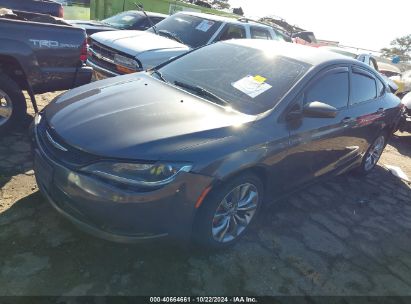 2015 CHRYSLER 200 S Gray  Gasoline 1C3CCCBB6FN696058 photo #3