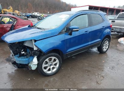 2019 FORD ECOSPORT SE Blue  Gasoline MAJ6S3GL8KC266962 photo #3