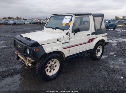 1986 SUZUKI SAMURAI White  Gasoline JS4JC51C8G4128259 photo #3