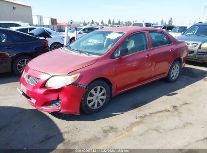 2009 TOYOTA COROLLA Red  Gasoline JTDBL40EX99090978 photo #3