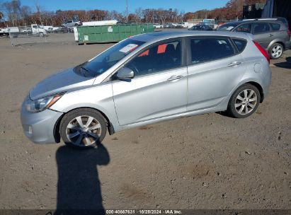 2014 HYUNDAI ACCENT SE Silver  Gasoline KMHCU5AE8EU195303 photo #3